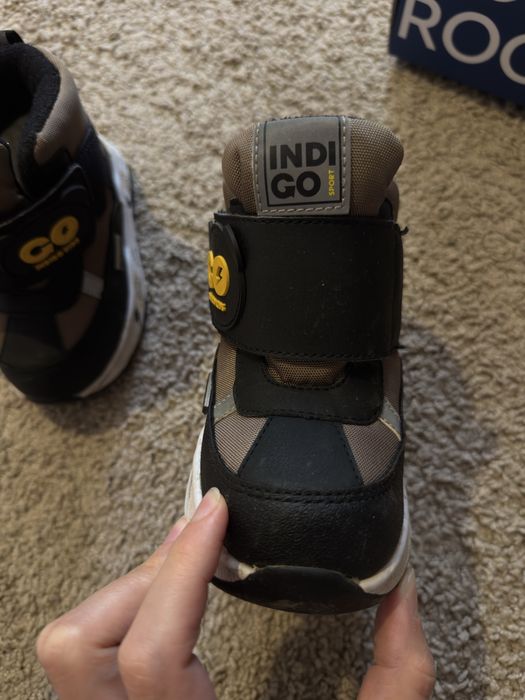 Зимние ботинки индиго