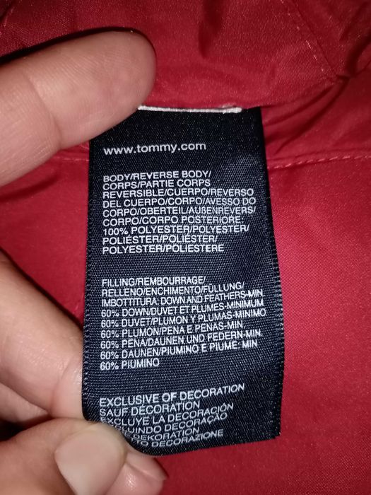 Tommy Hilfiger, Елек с Гъши Пух, S (6-7). Код 1873