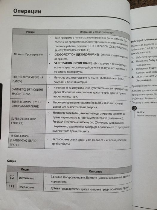 Пералня със сушилня Самсунг Eco Bubble