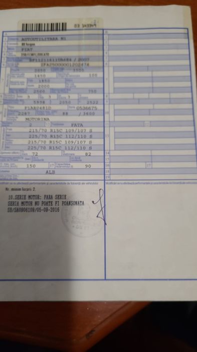 Vand Fiat Ducato 2008