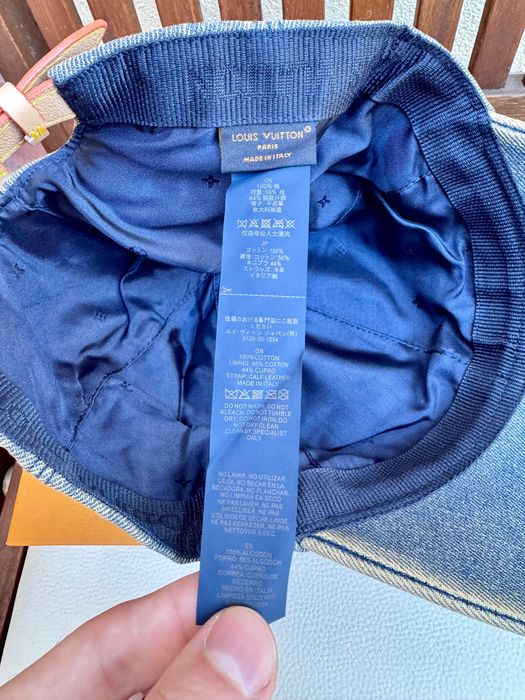 Sapca originala Louis Vuitton Baseball Cap Monogram Washed Denim Cap