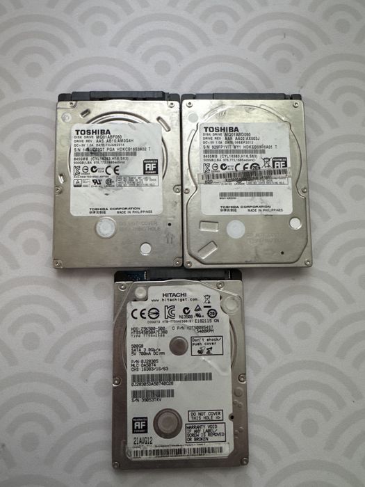 Hard Disk Samsung Toshiba Hitachi 1TB 500GB