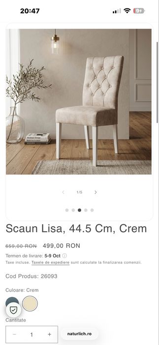 Vand set scaune
