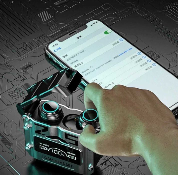 Безжични стерео Bluetooth слушалки M25 с Bass и LED дисплей тип тапи