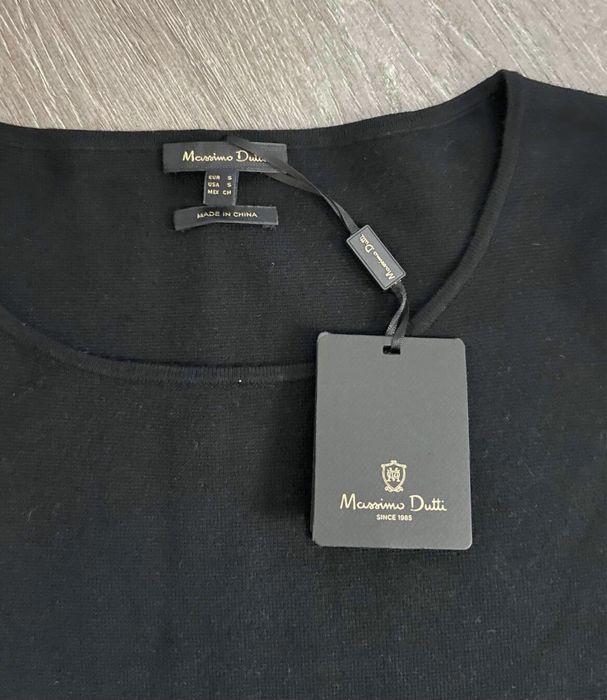 Bluza massimo dutti s bluza neagra massimo dutti s bluza volan peplum