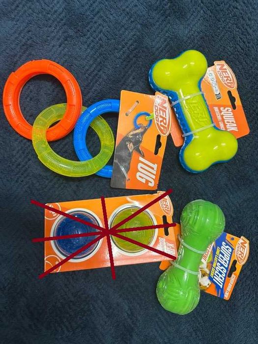 Set de 3 jucării pentru căței de la Nerf