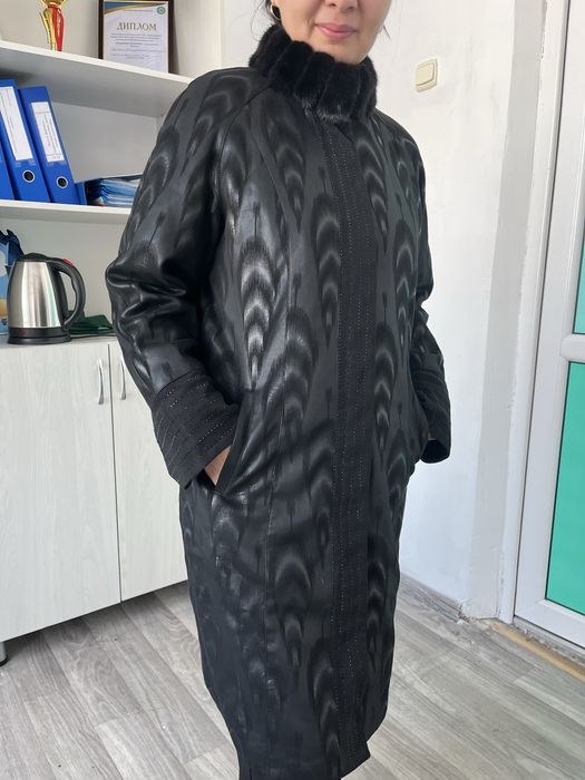 Дубленка с норковым воротником