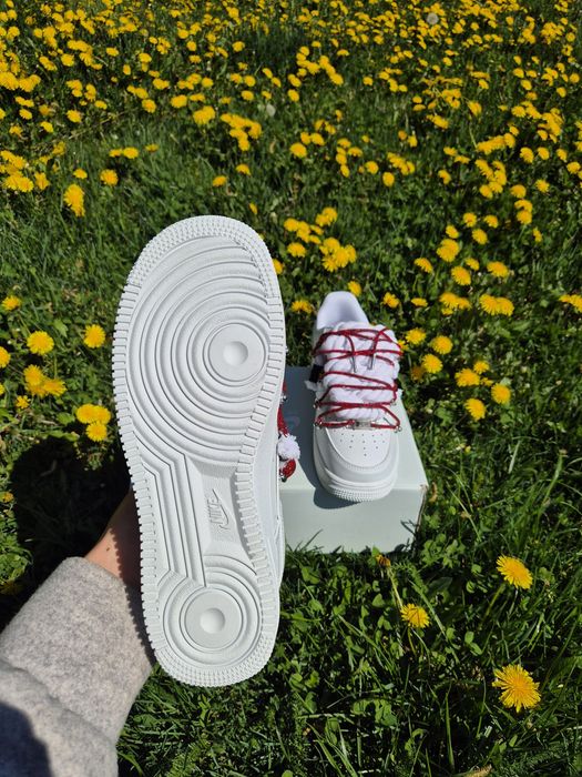 Nike air force 1 rope red Swarovski