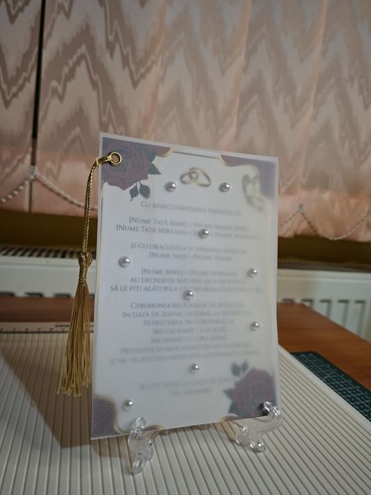 Realizez invitatii nuntă și botez