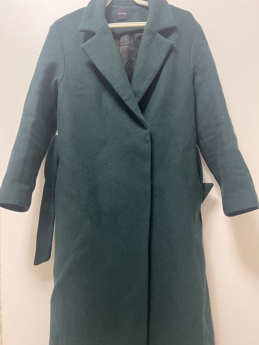 Пальто женское зеленое