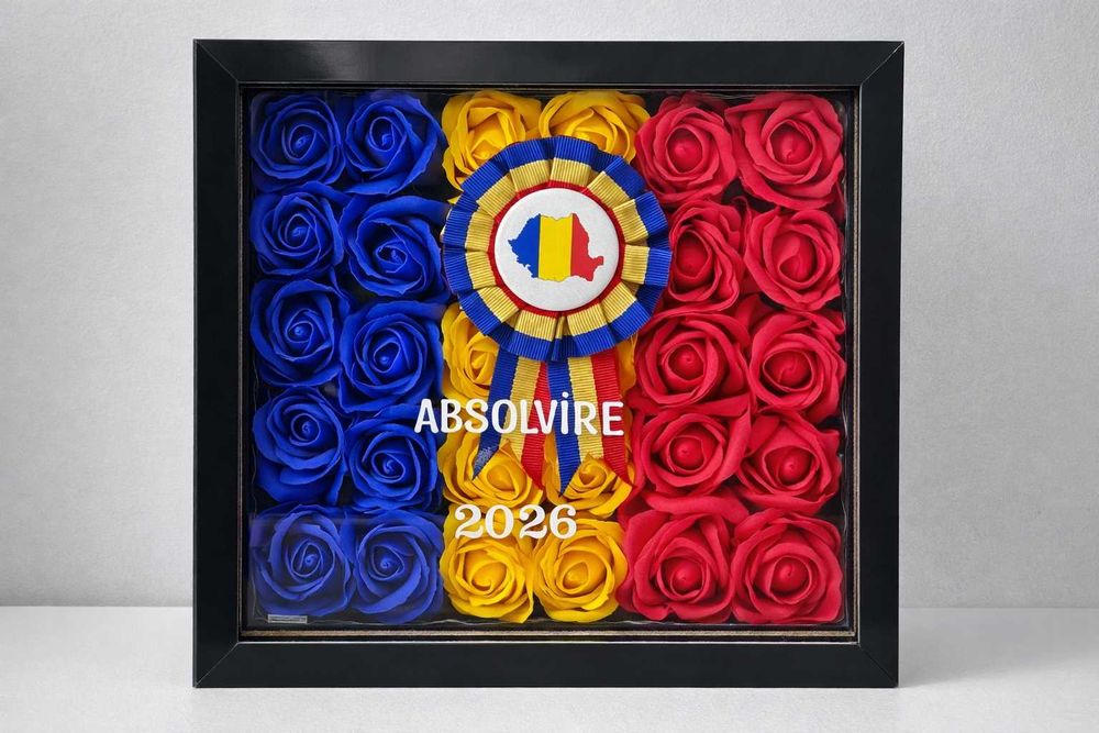 Tablou cu flori cadou absolvire sau pensionare personalizat