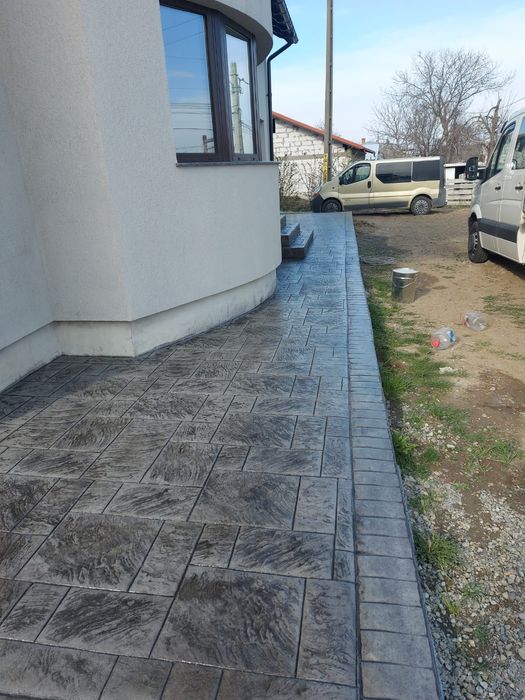 Beton amprentat și elecopterizat