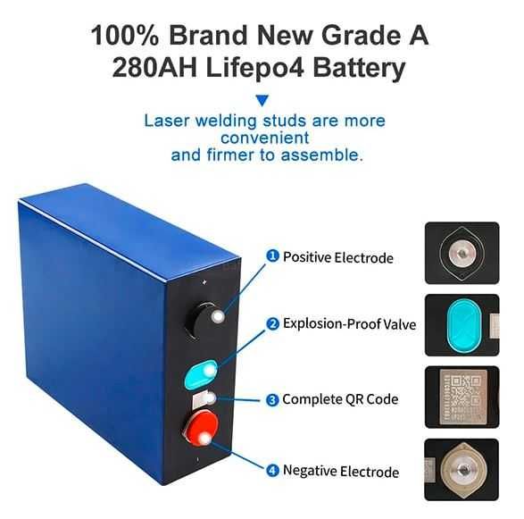 НОВИ 100% ОРИГ.  EVE Yiwei Lifepo4 280ah 3.2v  6000цикъла 1во качество