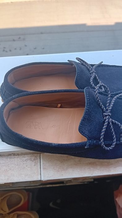 Велурени мокасини Зара