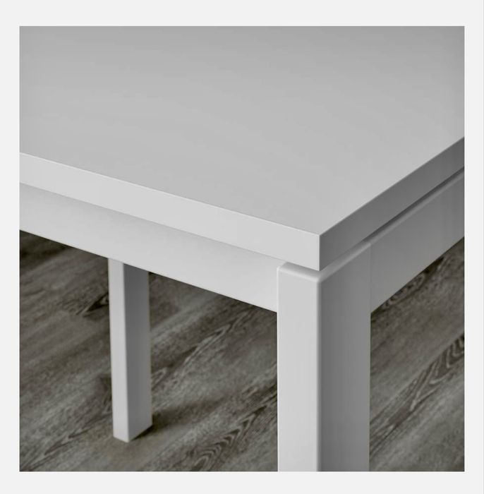 Стол IKEA Мельторп, 125х75x75 см, ДСП, белый