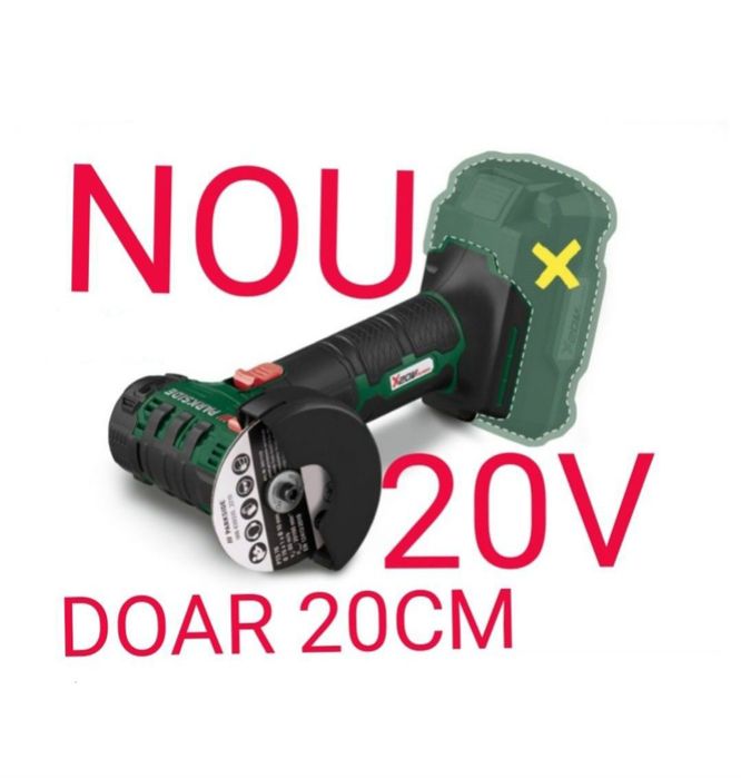 Parkside mini flex 20V polidisc polizor baterie 20V 8A 4A încărcător