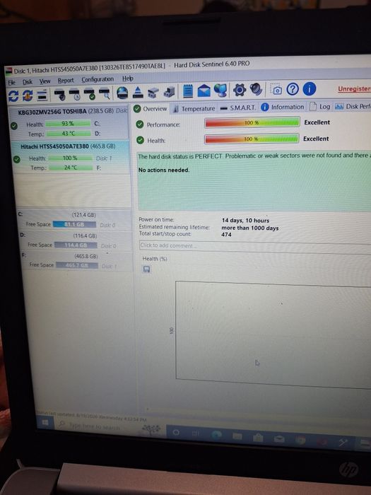 Hdd  pt Laptop slim in stare bune de functionare de 500 gb