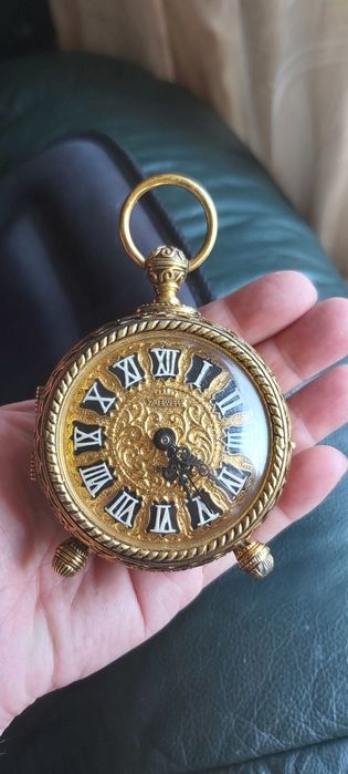 Немско Бижу Рядка Антика Бронз и Позлата ART DECO часовник