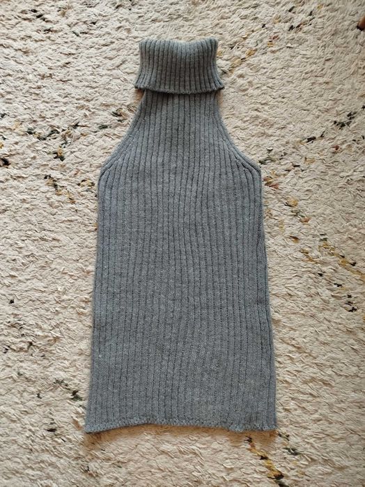 Плетена рокля/туника с кръстосан гръб