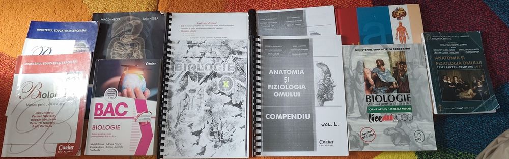Carti manuale bac bacalaureat bio admitere medicina umf