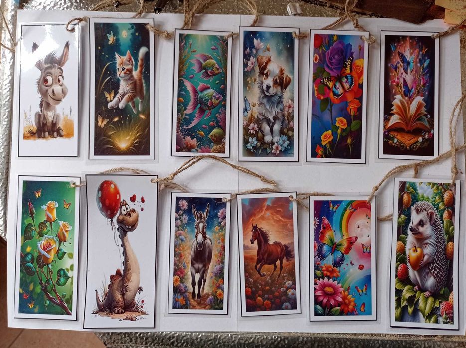 Книго разделители  ото хартия специални бои и ламиниращо фолио