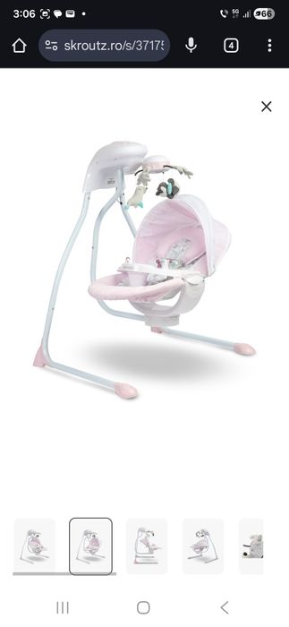 Vand leagan bebe Caretero Raffi nou sustine pana la 12kg