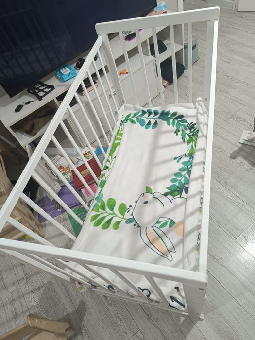 Манеж детский белый