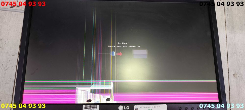 monitor LG 22MB35P-B ecran spart electronica functionala