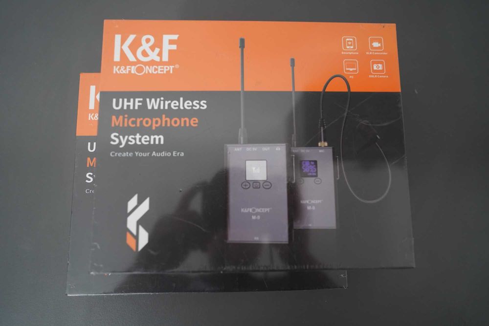K&F Concept M9 UHF, нов и запечатан безжичен микрофон с приемник