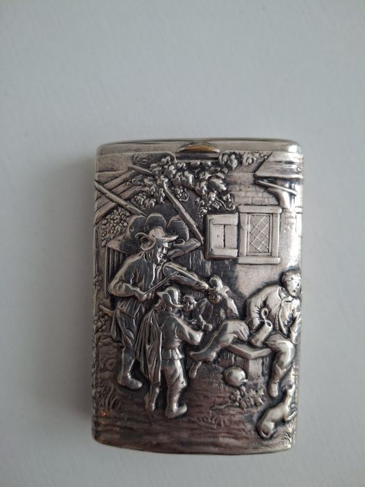 Cutie chibrit argint