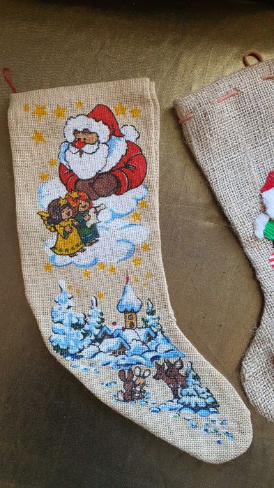 Saci iuta decorativi pentru semineu