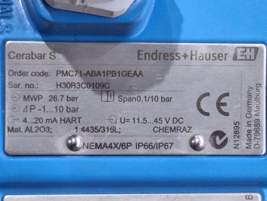 Датчик за налягане Endress + Hauser