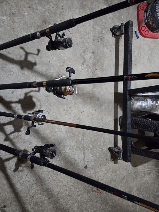 Set lansete pescuit DAM Demon / Gold Shark / Avers Spin + mulinete