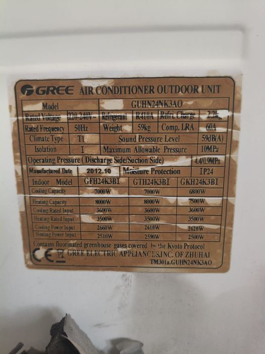 Aparat aer condiționat și căldură GREEși Osaka
