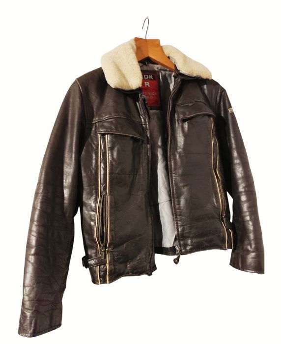 Авиаторски кожен бомбър яке,страхотен