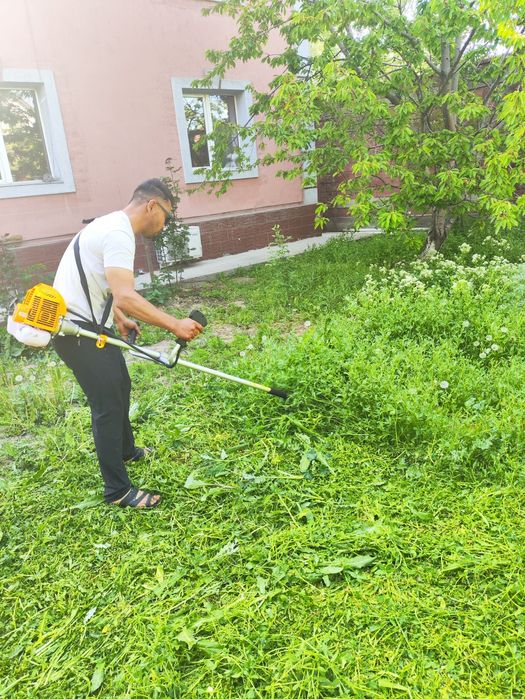 Покос травы очистка участка
