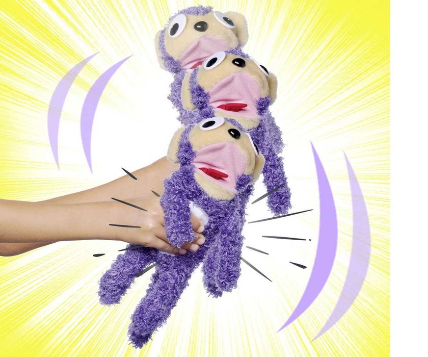 Интерактивна плюшена играчка ScreamerZ Крещящ Заек Маймуна Simba