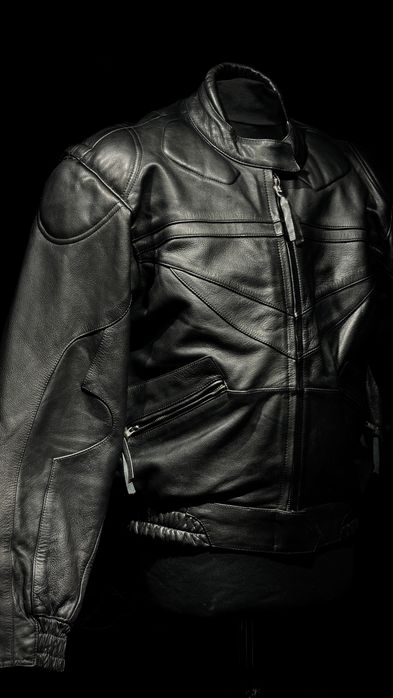 Бомбер из натуральной кожи