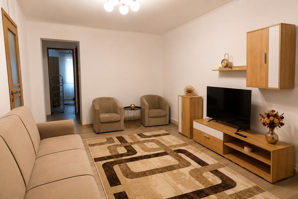 Apartament ultracentral renovat recent - mobilat și utilat complet