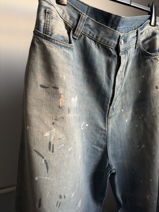 Acne Stufios Baggy Paint Splash Jeans