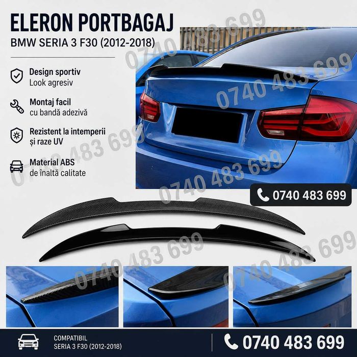 Prelungire Lip Bara Fata BMW F30 Bara Normala si F10 G30 G20 F11 F31 F36 F25 | Eleron | Capace oglinzi | Grila dubla Splitter