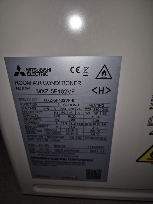 Mitsubishi MXZ-5F102VF-E1