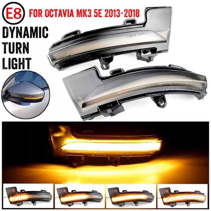 Semnalizare Dinamica LED Oglinda Skoda Octavia Mk3 A7 Volkswagen T-roc