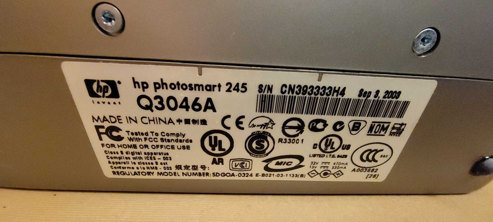 HP Photosmart 245 printer за снимки