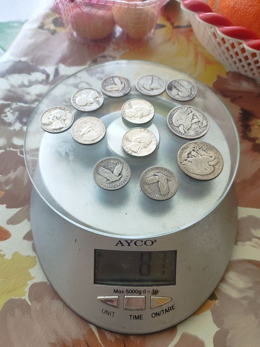 Сребърни монети американски silver walking u quarter dollar