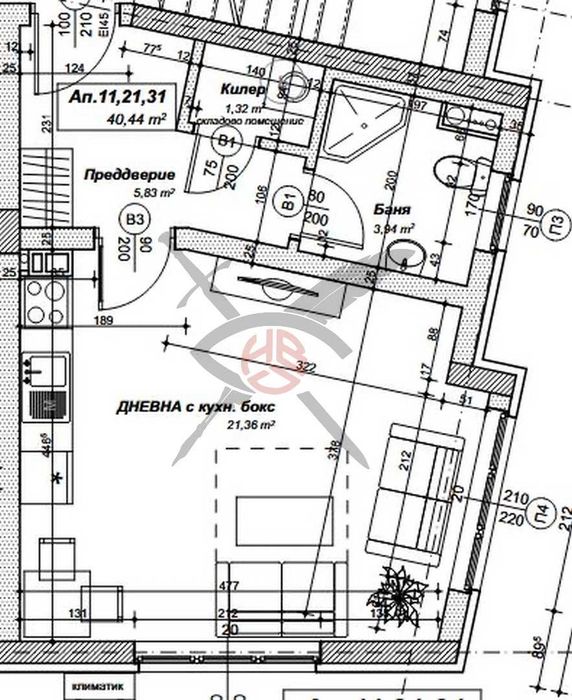 Продава се Едностаен апартамент в София, Левски В - 46 кв.м за 2066 €/кв.м - Снимка #1
