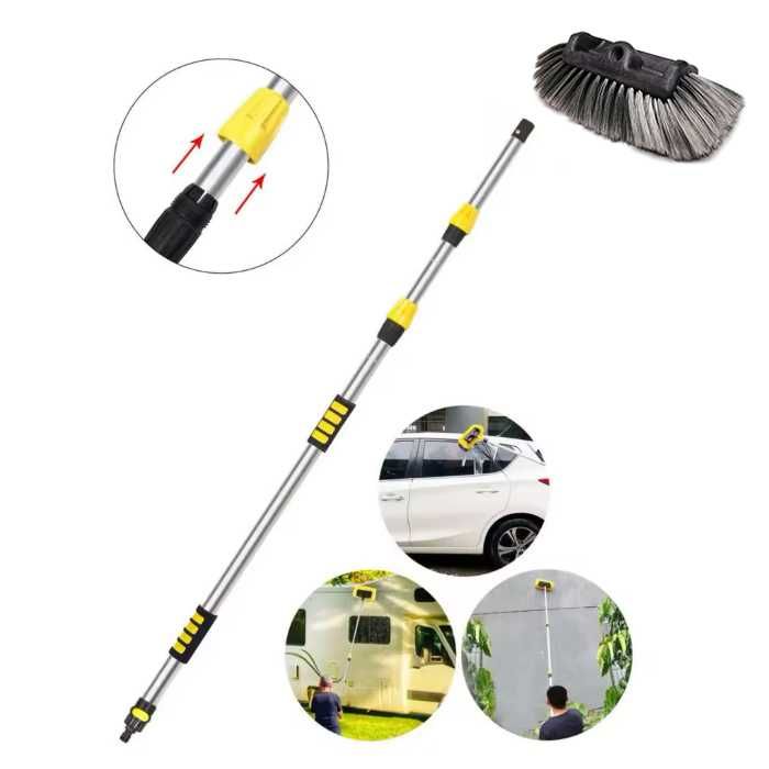 Четка за почистване, телескопична дръжка 3 метра