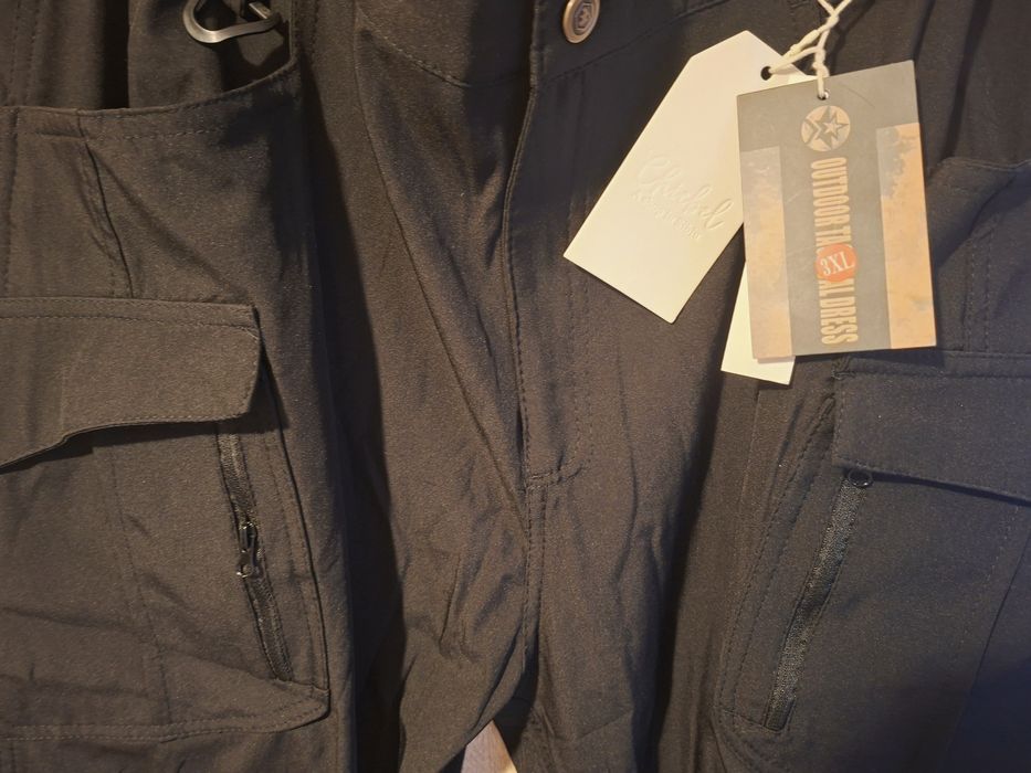 Pantaloni barbati, marime 3XL, negri, military