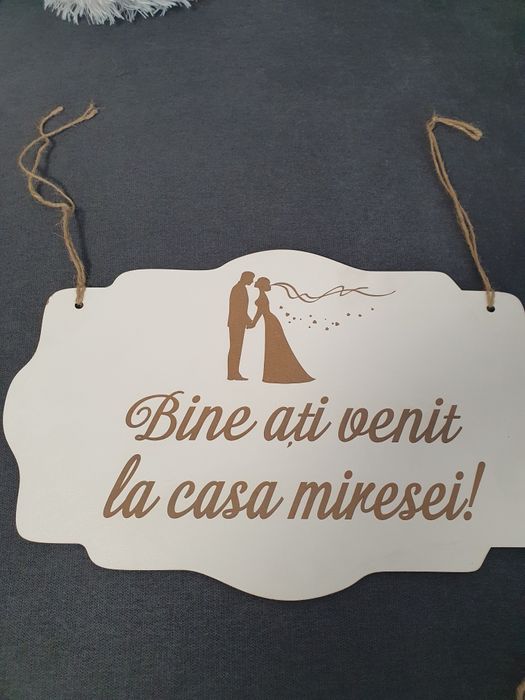 Vand tăblițe întâmpinare mire/mireasa