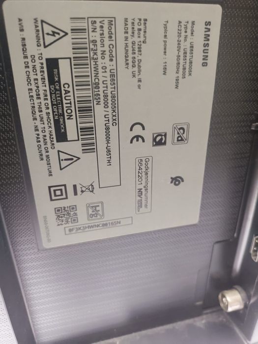 Smart tv samsung 165 cm 4k HDR -1650 ron